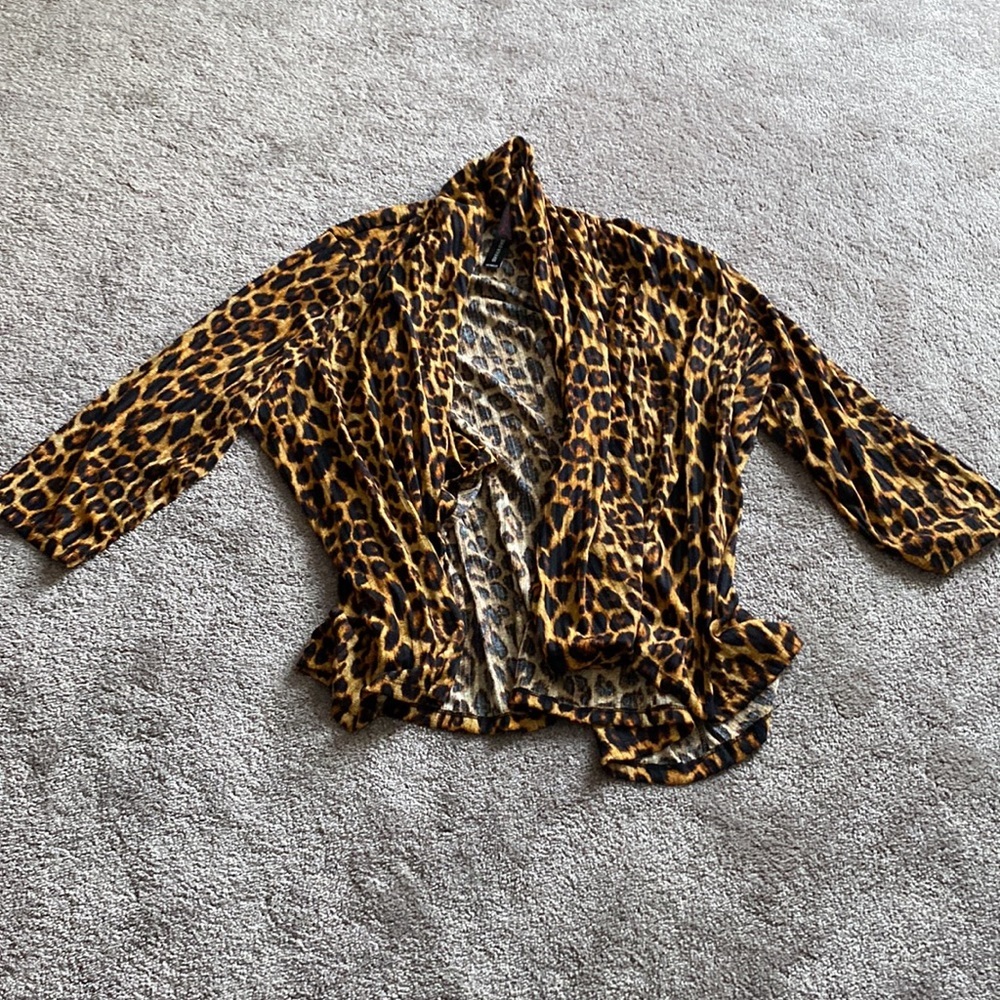 SWAK Animal Print Cardigan SIZE 3X (14-36)